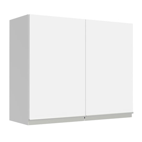 Gabinete de Cocina Glamy Blanco 80x66cm Flotante con Dos Puertas - ALACENAS Y MUEBLES MICROONDAS | Bylmo