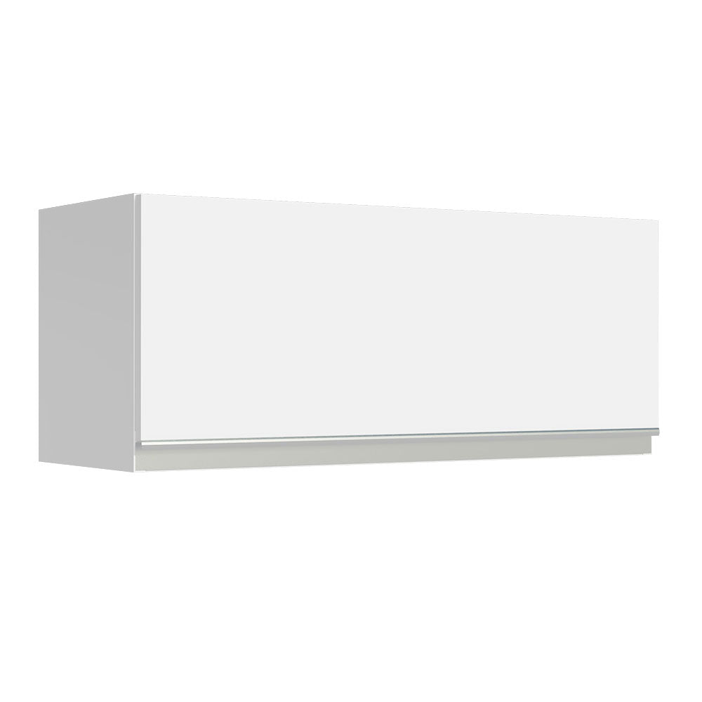 Gabinete de Cocina Glamy Blanco 80x33cm Flotante con Una Puerta - ALACENAS Y MUEBLES MICROONDAS | Bylmo