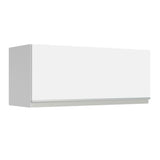 Gabinete de Cocina Glamy Blanco 80x33cm Flotante con Una Puerta - ALACENAS Y MUEBLES MICROONDAS | Bylmo