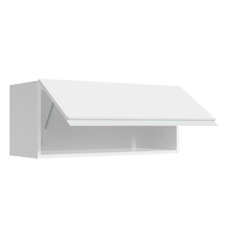 Gabinete de Cocina Glamy Blanco 80x33cm Flotante con Una Puerta - ALACENAS Y MUEBLES MICROONDAS | Bylmo