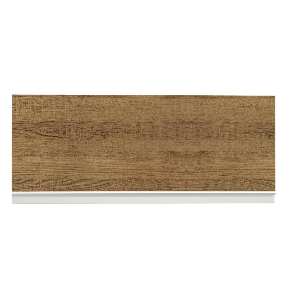 Gabinete de Cocina Glamy Blanco y Marron 80x33cm Flotante con Una Puerta - ALACENAS Y MUEBLES MICROONDAS | Bylmo