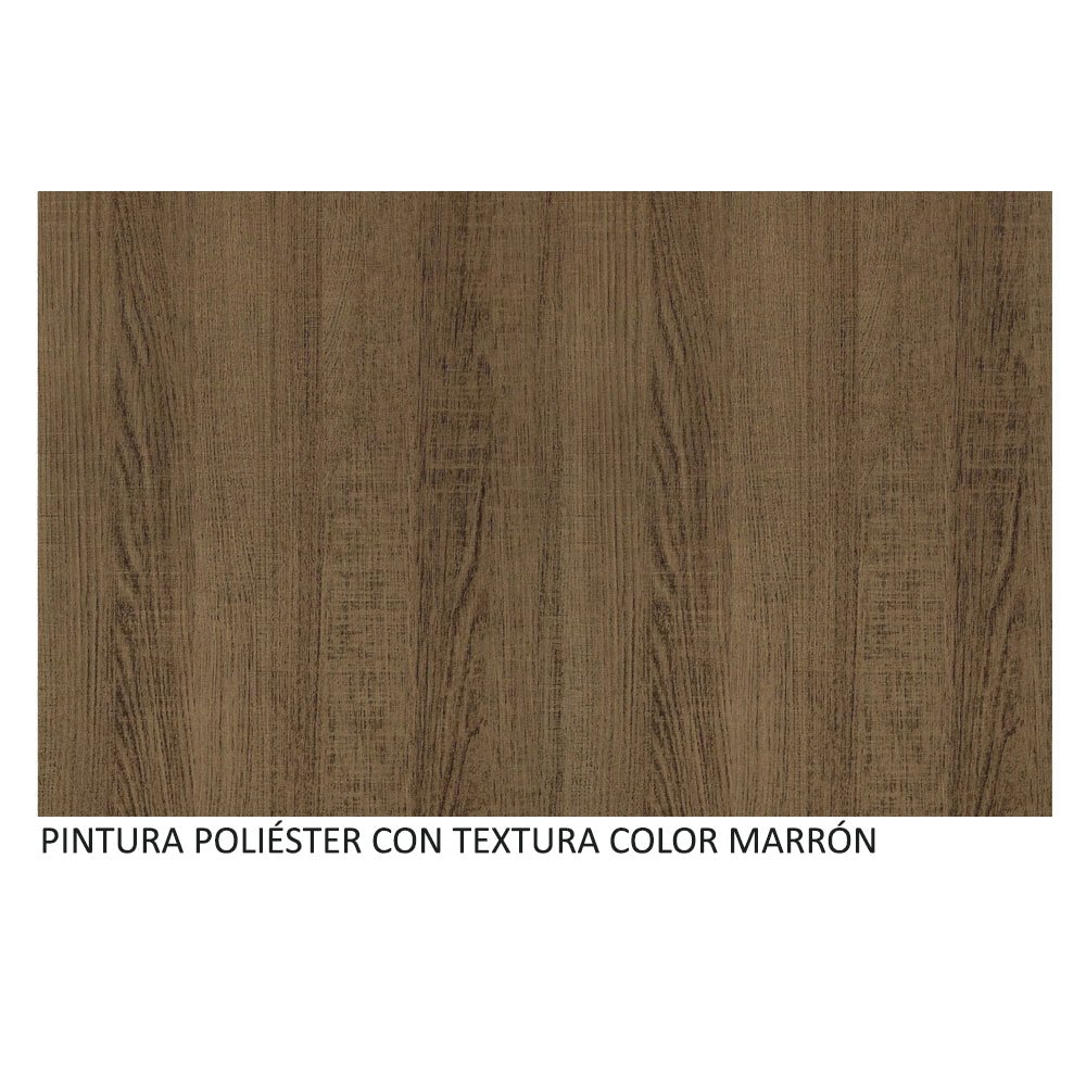 Closet Luke Marron 120x192cm con Espejo con Dos Cajones y con Tres Entrepaños - CLOSETS | Bylmo