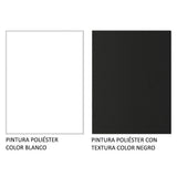 Closet Reno Blanco y Negro 180x205cm con Dos Espejos con Cuatro Cajones y con Seis Entrepaños - CLOSETS | Bylmo