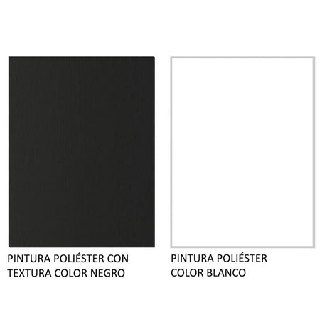 Closet Reno Negro y Blanco 180x205cm con Dos Espejos con Cuatro Cajones y con Seis Entrepaños - CLOSETS | Bylmo