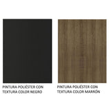Closet Reno Negro y Marron 180x205cm con Cuatro Cajones y con Seis Entrepaños - CLOSETS | Bylmo