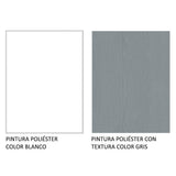 Closet Reno Blanco y Gris 180x205cm con Espejo con Cuatro Cajones y con Seis Entrepaños - CLOSETS | Bylmo