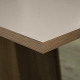 Comedor Samara Marron y Crema 90x78cm Cuadrado de 4 Puestos con 4 Sillas - COMEDORES | Bylmo