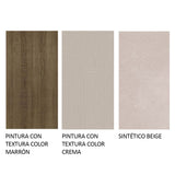 Comedor Briana Marron y Crema 90x78cm Cuadrado de 4 Puestos con 4 Sillas - COMEDORES | Bylmo