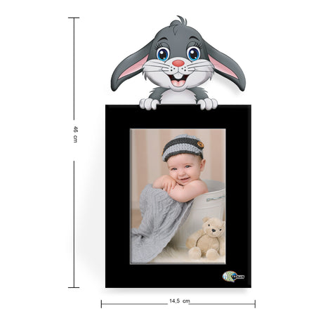 Portarretrato Kids Negro 29x14.5cm sin Marco y con Vidrio Protector - PORTARRETRATOS | Bylmo
