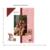 Portarretrato Nieve Blanco y Rosa 18x23cm sin Marco y con Vidrio Protector - PORTARRETRATOS | Bylmo