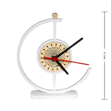 Set X 2 Relojes de Mesa Elegance Blanco 20x20cm Circular Analogo de Baterias - RELOJES | Bylmo