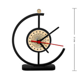 Reloj de Mesa Elegance Negro 20x20cm Circular Analogo de Baterias - RELOJES | Bylmo