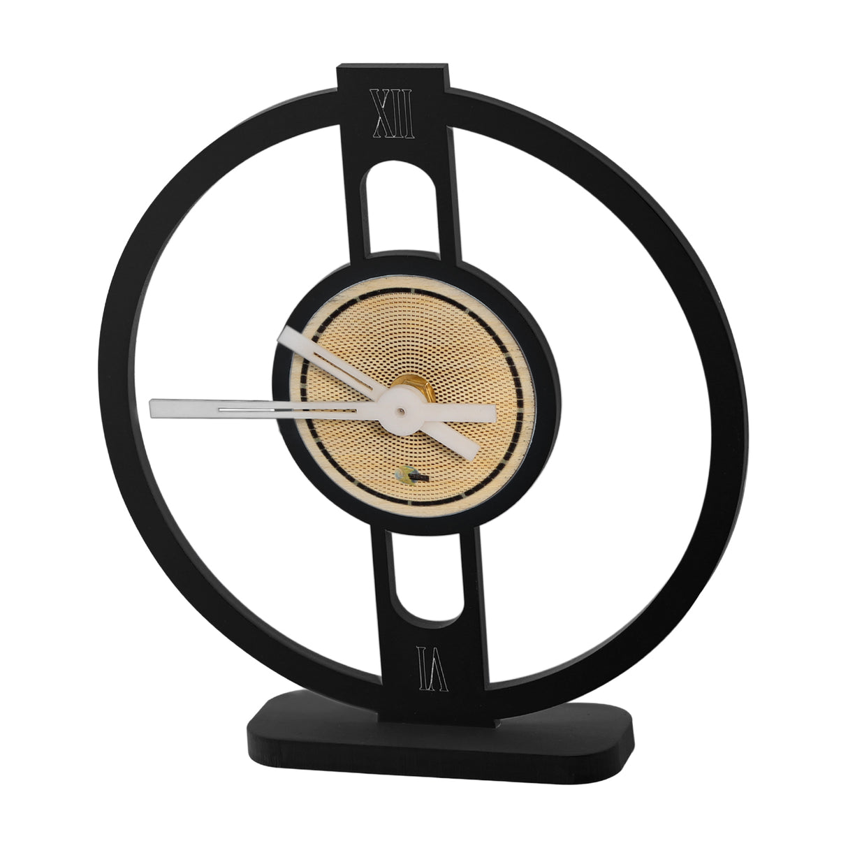 Reloj de Mesa Orion Negro 20x20cm Circular Analogo de Baterias - RELOJES | Bylmo