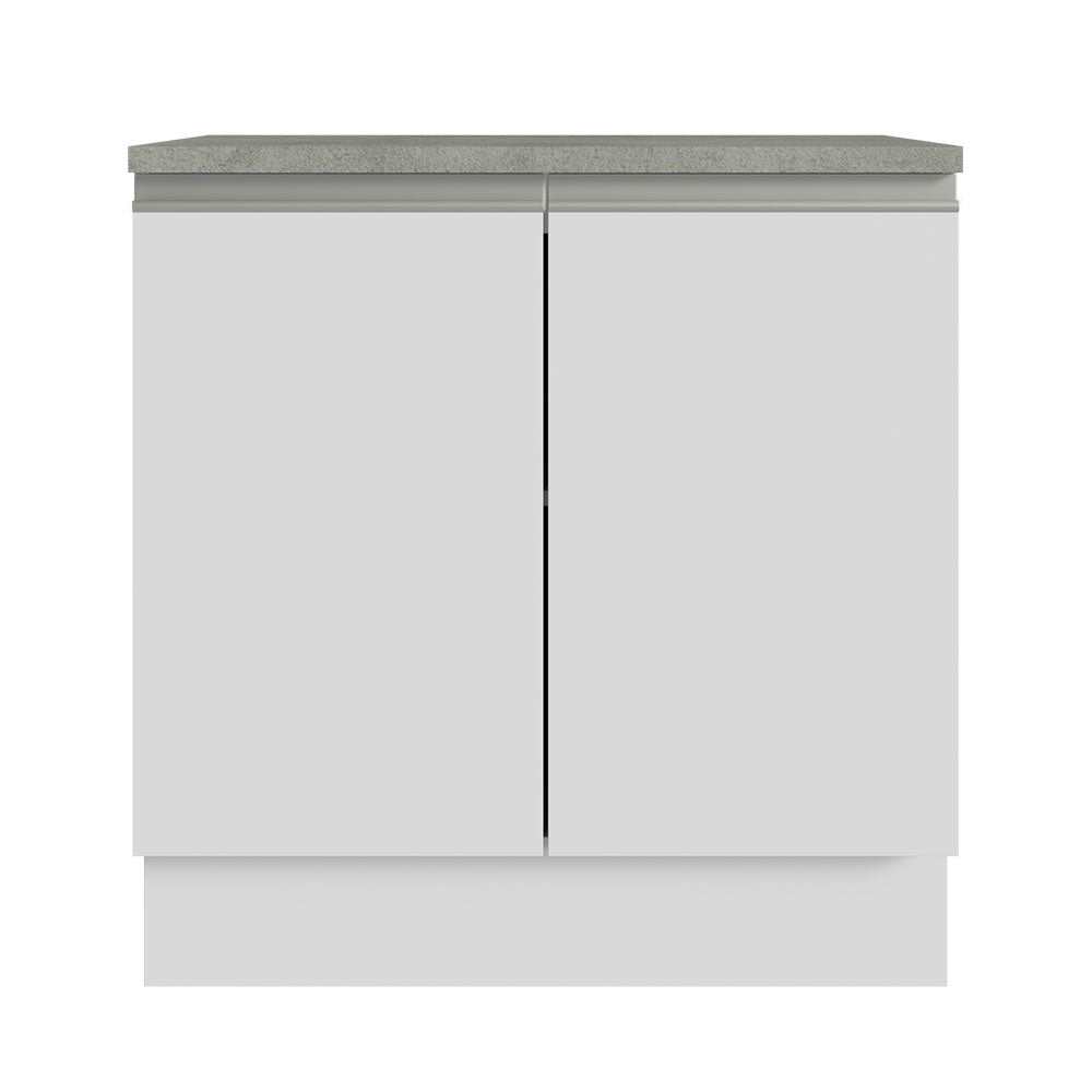 Mueble para Lavamanos Blanco 80x84cm Individual sin Lavamanos y sin Cajones - MUEBLES PARA LAVAMANOS | Bylmo