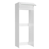 Mueble Auxiliar para Nevera Glamy Blanco 83x225cm con Dos Compartimientos - BARRAS Y MUEBLES AUXILIARES | Bylmo