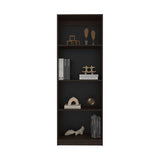 Estantería Home Nogal 62.8x180.6cm Rectangular con Tres Entrepaños y Cuatro Compartimientos - BIBLIOTECAS Y ESTANTERIAS | Bylmo