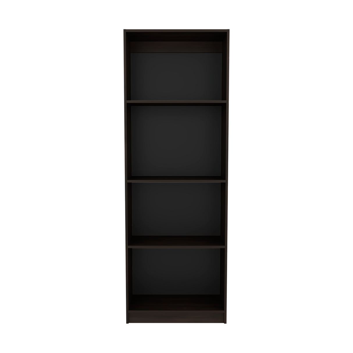 Estantería Home Nogal 62.8x180.6cm Rectangular con Tres Entrepaños y Cuatro Compartimientos - BIBLIOTECAS Y ESTANTERIAS | Bylmo