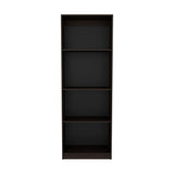 Estantería Home Nogal 62.8x180.6cm Rectangular con Tres Entrepaños y Cuatro Compartimientos - BIBLIOTECAS Y ESTANTERIAS | Bylmo