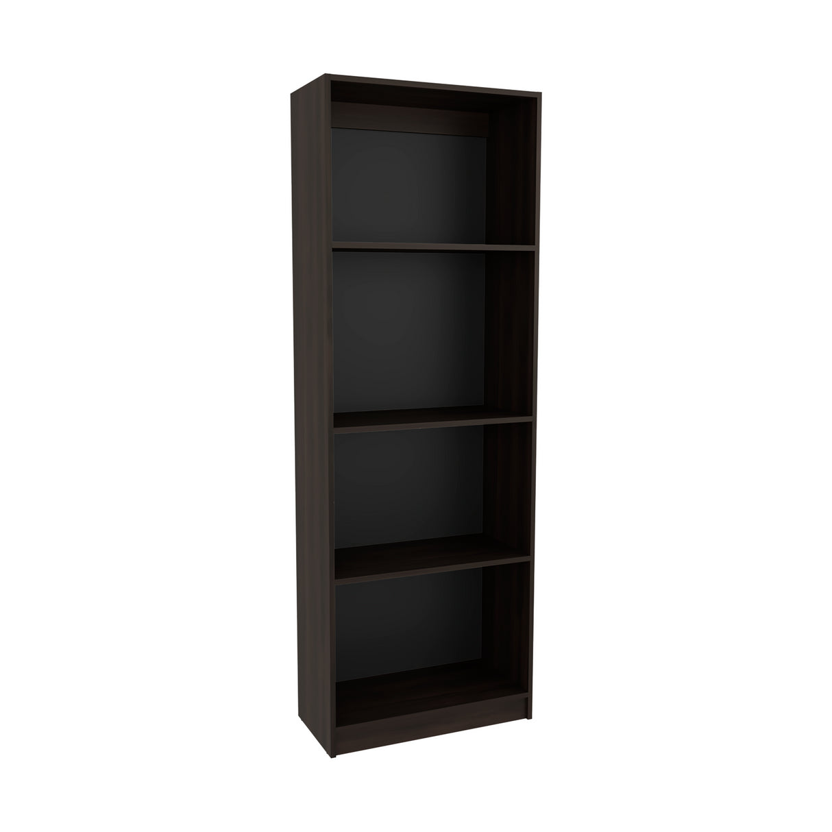 Estantería Home Nogal 62.8x180.6cm Rectangular con Tres Entrepaños y Cuatro Compartimientos - BIBLIOTECAS Y ESTANTERIAS | Bylmo