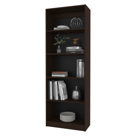 Estantería Home Nogal 62.8x180.6cm Rectangular con Cuatro Entrepaños - BIBLIOTECAS Y ESTANTERIAS | Bylmo
