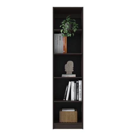 Estantería Home Nogal 45x180.6cm Rectangular con Cuatro Entrepaños - BIBLIOTECAS Y ESTANTERIAS | Bylmo