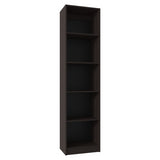 Estantería Home Nogal 45x180.6cm Rectangular con Cuatro Entrepaños - BIBLIOTECAS Y ESTANTERIAS | Bylmo