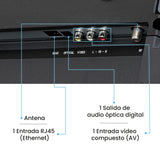 Televisor Challenger Led Smart WebOS 95.48x56.09cm De 43 Pulgadas Full Hd 1080p Con Wifi Integrado Y Con Bluetooth - TELEVISORES | Bylmo