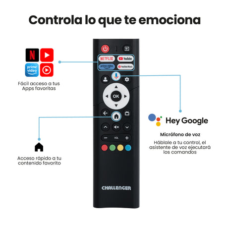 Televisor Led Smart Google 108.3x61cm de 43 Pulgadas FULL HD 1080P Con Wifi Integrado y Con Bluetooth - TELEVISORES | Bylmo