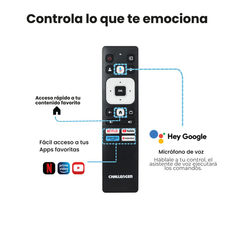 Televisor Led Smart Google 128.5x75cm de 58 Pulgadas 4K 2160P Con Wifi Integrado y Con Bluetooth - TELEVISORES | Bylmo