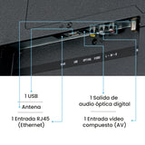 Televisor Led Smart WebOs 144.6x83.5cm de 65 Pulgadas 4K 2160P Con Wifi Integrado y Con Bluetooth - TELEVISORES | Bylmo