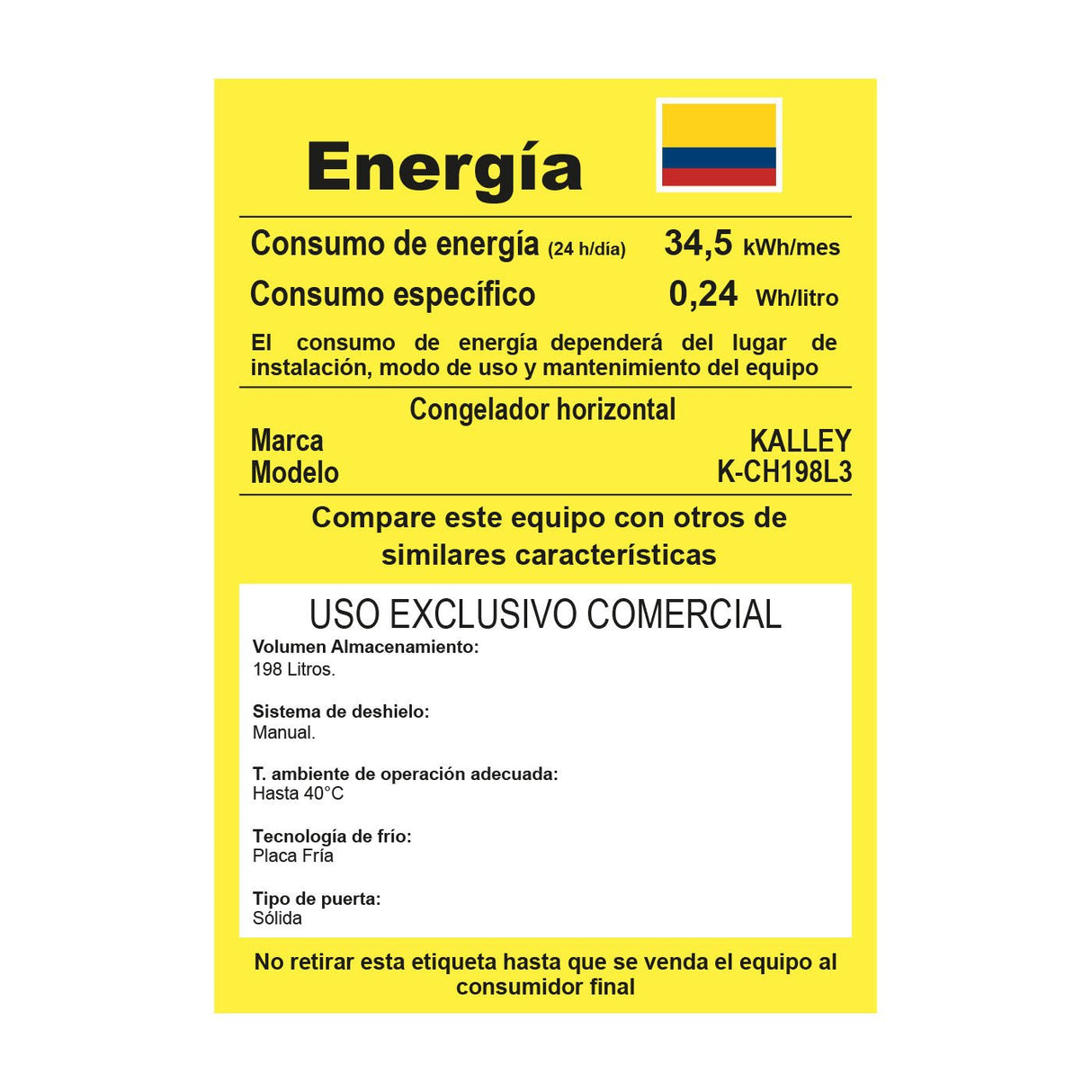Congelador Blanco 81.6x85cm de 198 Litros con Iluminación Interna y con Un Compartimiento - CONGELADORES | Bylmo