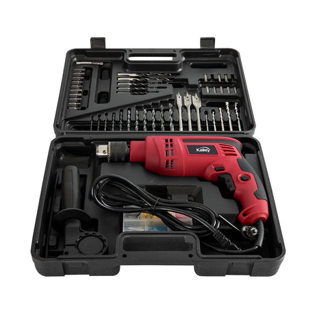 Set de Taladro Percutor Negro y Rojo 38x30cm - HERRAMIENTAS ELECTRICAS | Bylmo