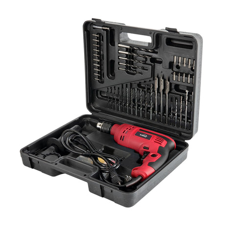 Set de Taladro Percutor Negro y Rojo 38x30cm - HERRAMIENTAS ELECTRICAS | Bylmo