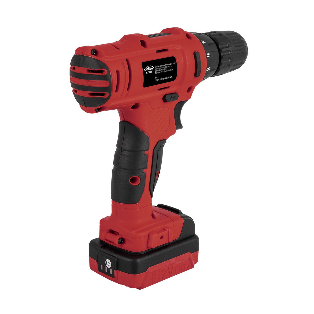 Taladro Inalámbrico Rojo y Negro 6.67x21.3cm
