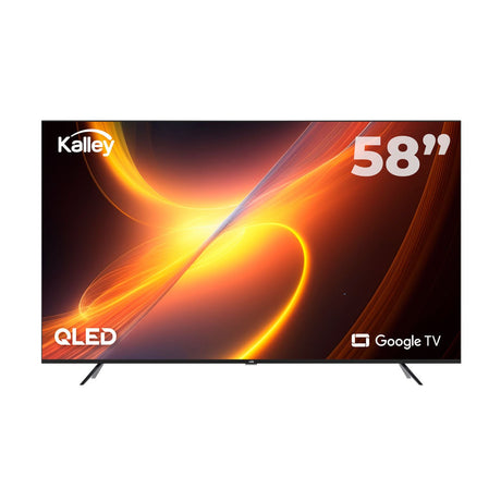 Televisor Kalley Smart QLED 4K 58 Pulgadas Google Negro 143.6x87.9cm con Wifi Integrado y con Bluetooth - TELEVISORES | Bylmo