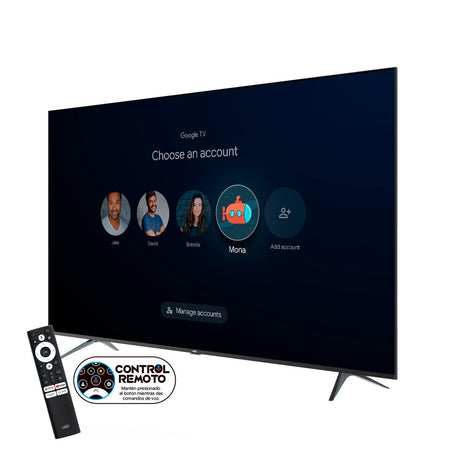 Televisor Kalley Smart QLED 4K 58 Pulgadas Google Negro 143.6x87.9cm con Wifi Integrado y con Bluetooth - TELEVISORES | Bylmo