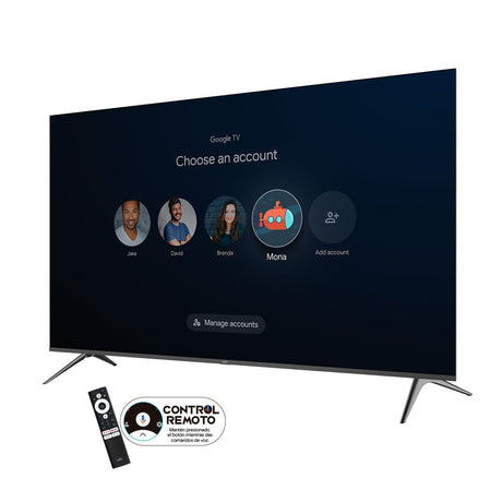 Televisor Kalley Smart QLED 4K 70 Pulgadas Google Negro 173x103cm con Wifi Integrado y con Bluetooth - TELEVISORES | Bylmo