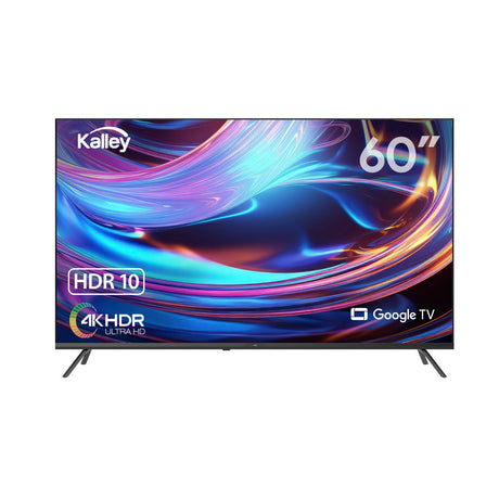 Televisor Kalley Smart LED 4K 60 Pulgadas Google Negro 146.5x88.3cm con Wifi Integrado y con Bluetooth - TELEVISORES | Bylmo