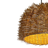 Lámpara de Techo Led Cafe y Dorado 40x36cm Ajustable de Una Luz - LAMPARAS DE TECHO | Bylmo