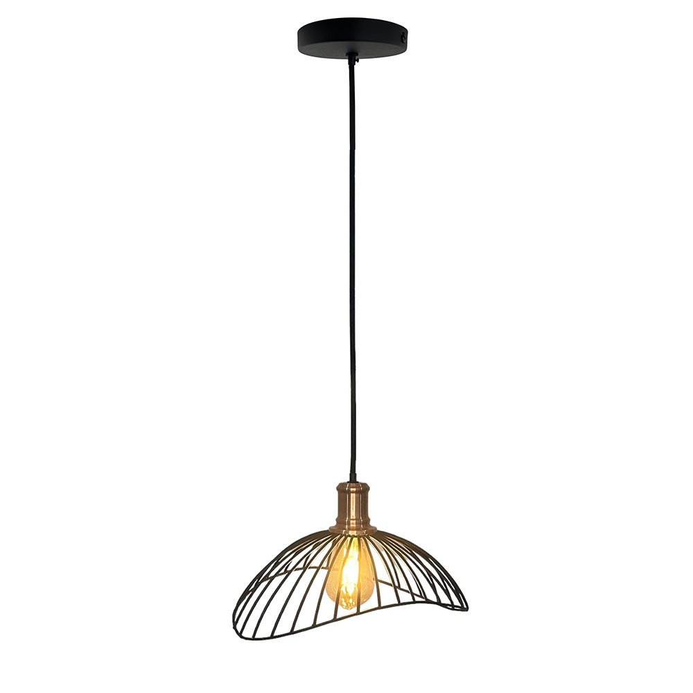 Lámpara de Techo Led Yakarta Negro y Dorado 33x20cm Ajustable de Una Luz - LAMPARAS DE TECHO | Bylmo