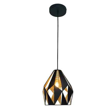 Lámpara de Techo Led Negro y Dorado 20x28cm Ajustable de Una Luz - LAMPARAS DE TECHO | Bylmo