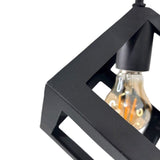 Set x 2 Lámparas de Techo Led Charlote Negro y Dorado 16.5x16.5cm Ajustable de Una Luz - LAMPARAS DE TECHO | Bylmo