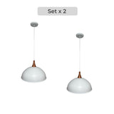 Set x 2 Lámparas de Techo Led Enia Blanco 40x25cm Ajustable de Una Luz - LAMPARAS DE TECHO | Bylmo
