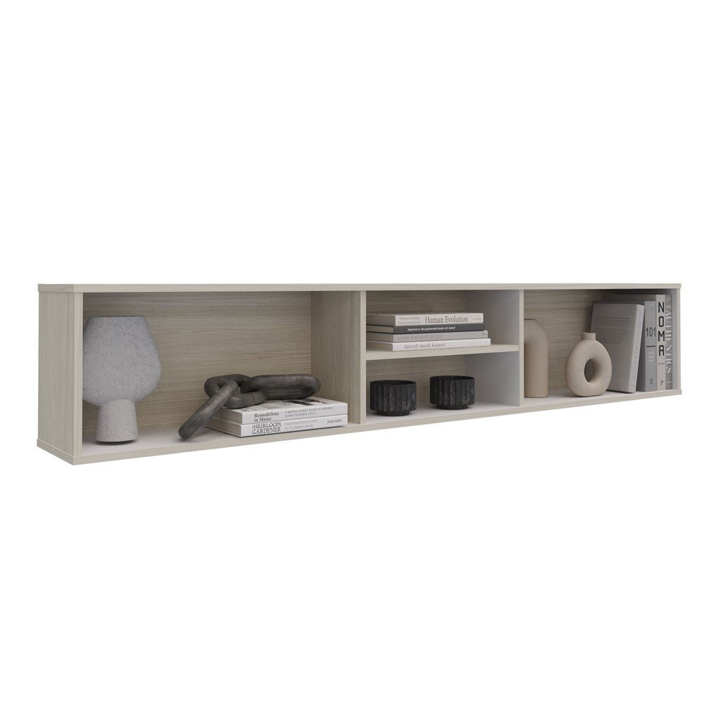 Repisa para TV Flotante Sali Niebla 180x32cm para TV Hasta 60 Pulgadas sin Cajones - MUEBLES DE TV | Bylmo