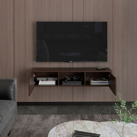 Repisa para TV Flotante Glen Nogal 125.1x26.8cm
