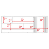 Rack de TV Arion Fresno Europeo y Capri 160x56cm para TV Hasta 65 Pulgadas sin Cajones - MUEBLES DE TV | Bylmo