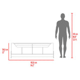 Rack de TV Holt Fresno Europeo y Capri 163x56cm para TV Hasta 50 Pulgadas sin Cajones - MUEBLES DE TV | Bylmo