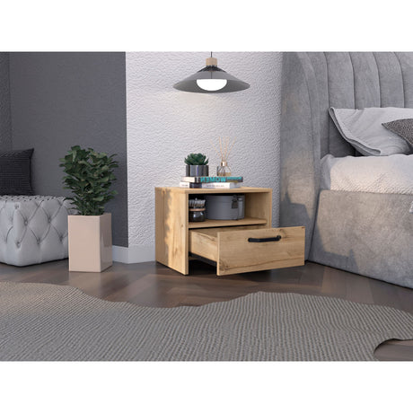 Mesa de Noche Oliveira Duna 44x35.6cm con Un Cajón - MESAS DE NOCHE | Bylmo