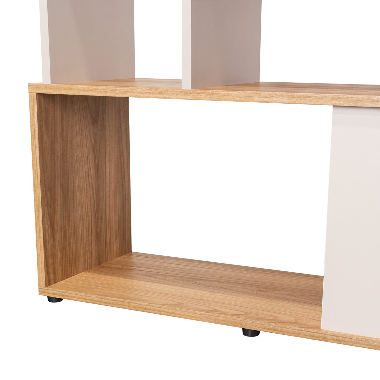 Biblioteca Noah Fresno y Capri 80x175cm Rectangular con Cuatro Entrepaños - BIBLIOTECAS Y ESTANTERIAS | Bylmo