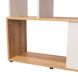 Biblioteca Noah Fresno y Capri 80x175cm Rectangular con Cuatro Entrepaños - BIBLIOTECAS Y ESTANTERIAS | Bylmo